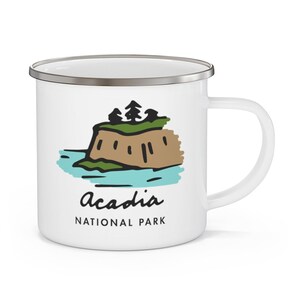 ANY of the 63 US National Parks Enamel Mug Np Park Coffee Gift Camping, Hiking, Road Trip Gifts Yellowstone Yosemite Zion Smokies image 5