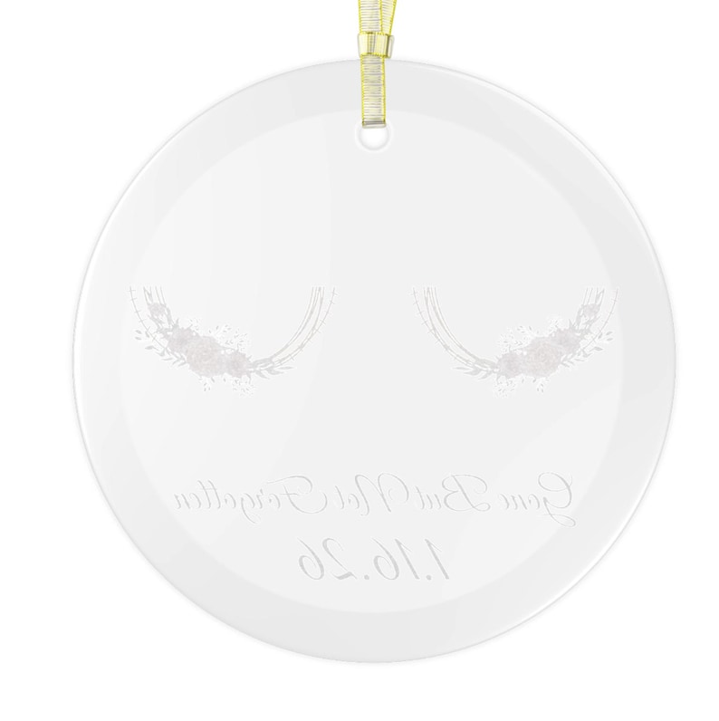 Mastectomy Gift | Mastectomy Glass Ornament | Custom Breast Cancer Survivor Christmas | Flat Closure Double Masectomy | Care Package Gifts image 6