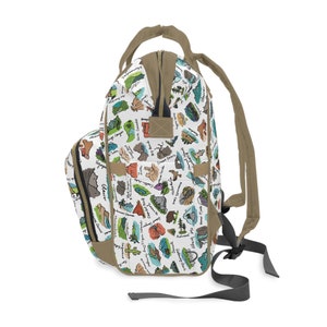 Bolso cambiador de parques nacionales / Bolso multifuncional vintage de parques nacionales / Mochila cambiador para bebé / Amante de los parques / Bolsos para bebés para niñas y niños imagen 7