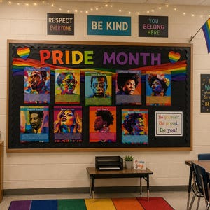 Black LGBTQIA+ Leaders Printable Posters | Pride Month Bulletin