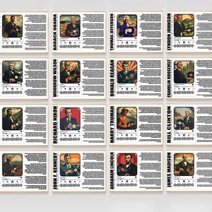 President Bulletin Board Posters | APUSH President&#39;s Songs Poster Set | Funny Presidents Poster Set | Classroom Decorations History Teachers