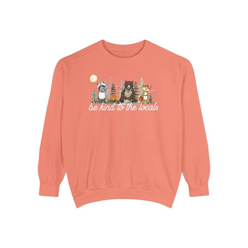 Comfort Colors® Wildlife Sweatshirt | Respect Local Wildlife Crewneck | Be Kind National Parks Gift | Camping Outdoors Environmental Gifts Terracotta