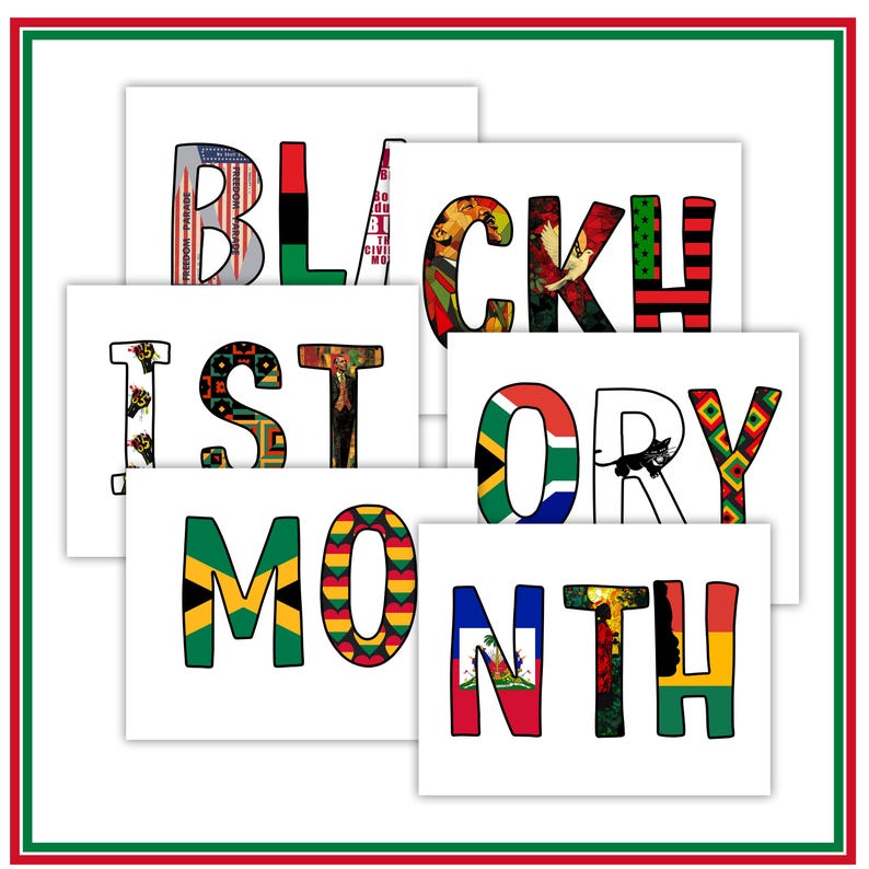 Black History Month Bulletin Board Letters Display | February Civil ...