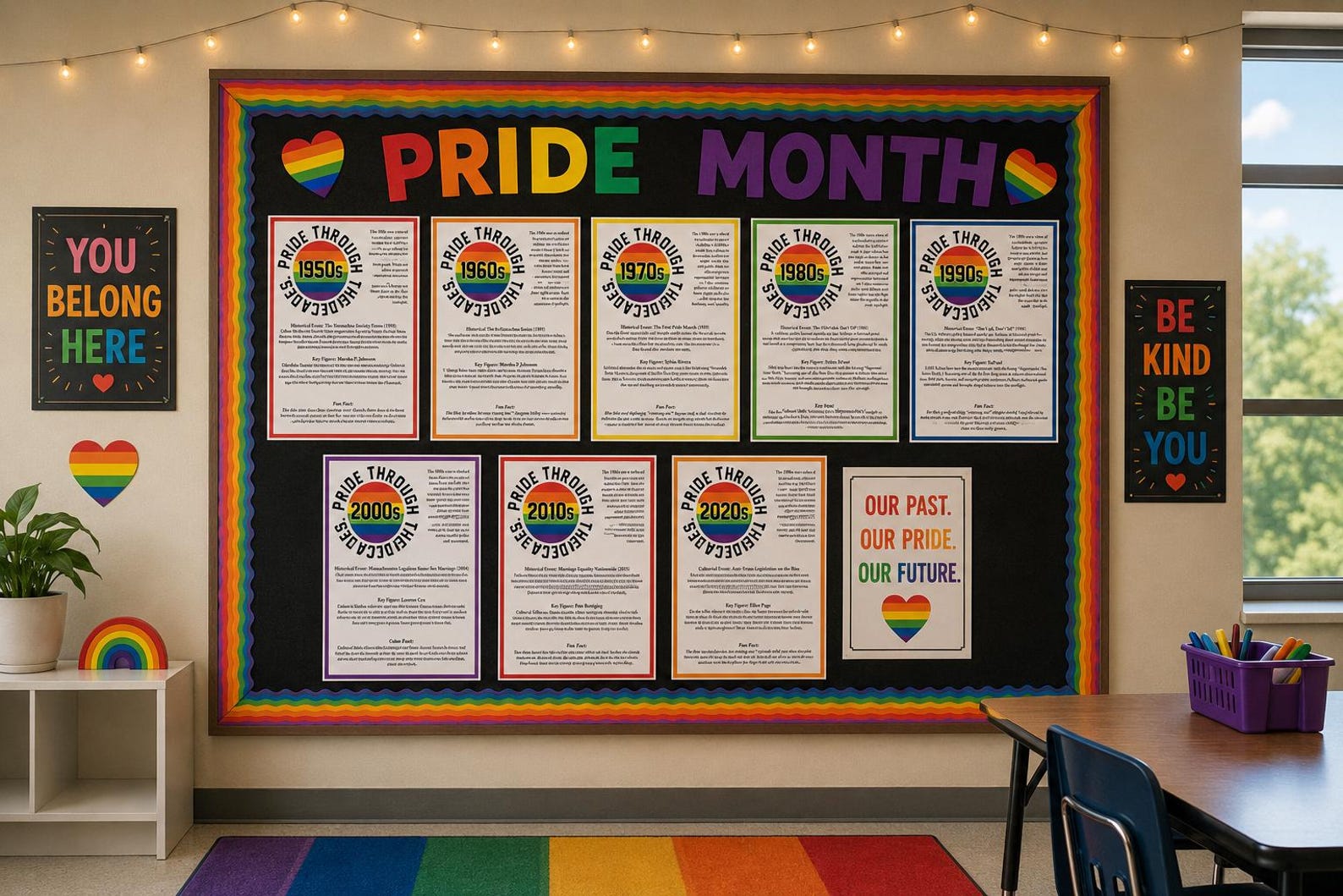 Pride Month Poster Set | LGBTQIA+ History Posters | PRIDE Through the ...
