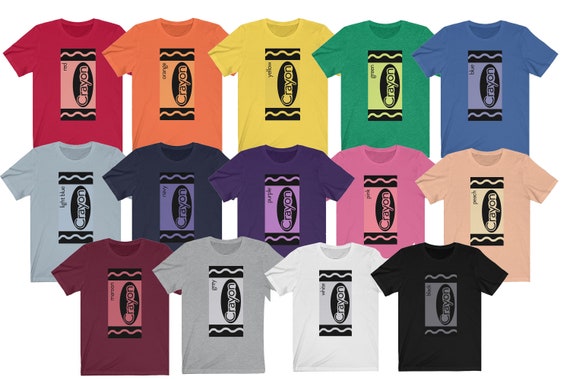 Orange Crayon Box Full Set Of Crayons Halloween Costume T-Shirt Orange Crayon Box Full Set Of Crayons Halloween Costume T-Shirt