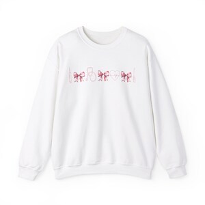 Coquette Nurse Sweatshirt | Cute RN Shirt, Pediatric, NICU, Icu, ER Graduation Gift Sweater, Nurse Practitioner, Labor Delivery, Mother Baby White