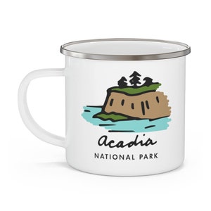 ANY of the 63 US National Parks Enamel Mug Np Park Coffee Gift Camping, Hiking, Road Trip Gifts Yellowstone Yosemite Zion Smokies image 6