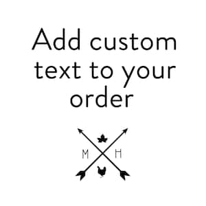 Add Custom Text to Your Item