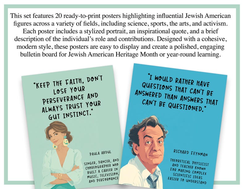 Jewish American Heritage Month Bulletin Board | May Jewish History ...