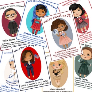 Starke Frauen Valentinstag Karten | Druckbare Instant Download ermächtigt feministische Frau Valentines | Valentinstag Feminismus Girl Digital Set 1