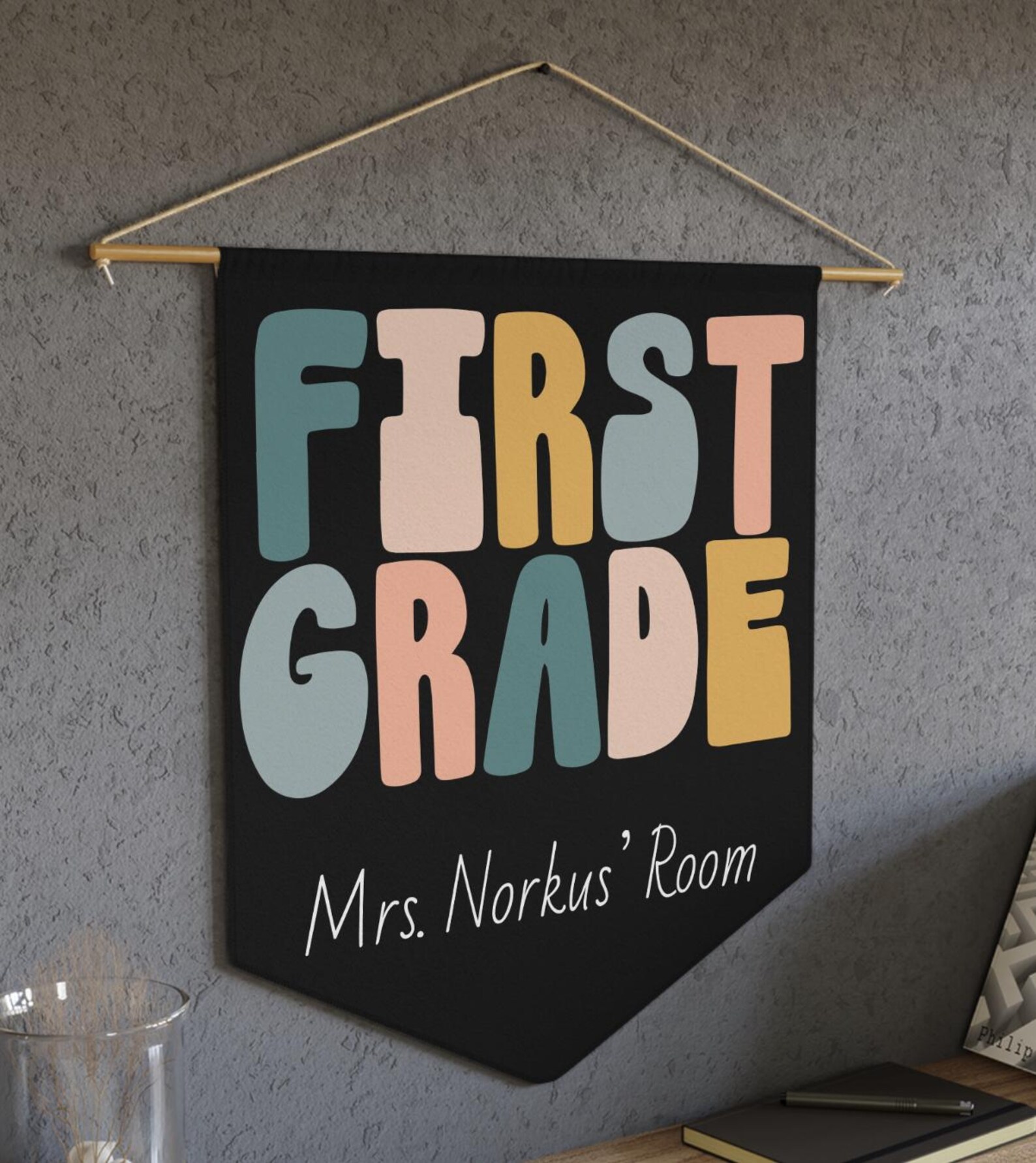 Personalized 1st Grade Teacher Door Sign | First Grade Custom Name ...