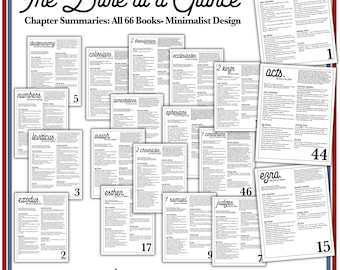 Bible Book Summary Guide | Printable Books of the Bible Study Guide | Old & New Testament Note Digital Study Guide Tool | Christian Bible