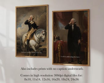 Bathroom Humor Wall Art | Funny George Washington Toilet Humor Printable Poster | Classical Humor Digital Download | Historic Potty Decor