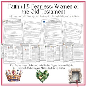 Women of the Old Testament Study | Women of Faith and Courage Bible Study for Women’s Groups | Personal Growth Resolution | Quiet Time Study
