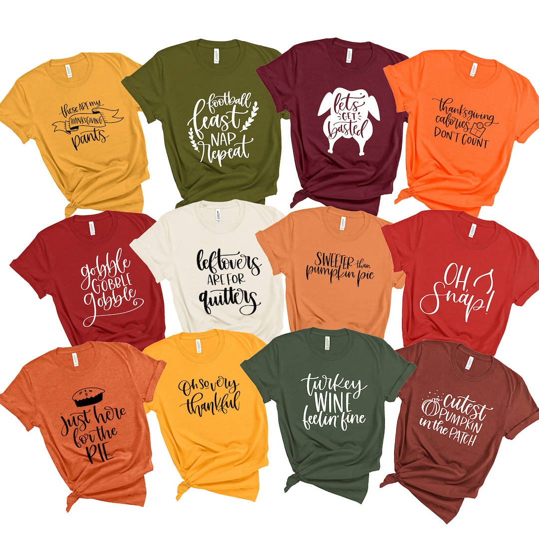 Sold Product Funny Thanksgiving Puns Shirt, Family Thanksgiving Shirts, Thanksgiving  Dinner Group Shirts Thanksgiving Family Shirts, image size:1080x1080