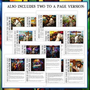 Stations of the Cross Poster Set | 14 Printable Posters for Lent and ...