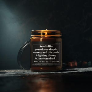 Knee Surgery Recovery Candle | Funny Gift for after Knee Surgery | Knee Replacement, ACL/MCL Surgery | Post-Surgery Encouragement | Get Well afbeelding 7