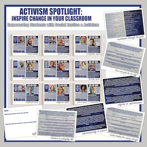 Aktivismus & Soziale Gerechtigkeit Bulletin Board | Social Studies Lehrer Poster Set | Inspirieren Veränderung, fördern Gleichheit, befähigen Schüler im Klassenzimmer