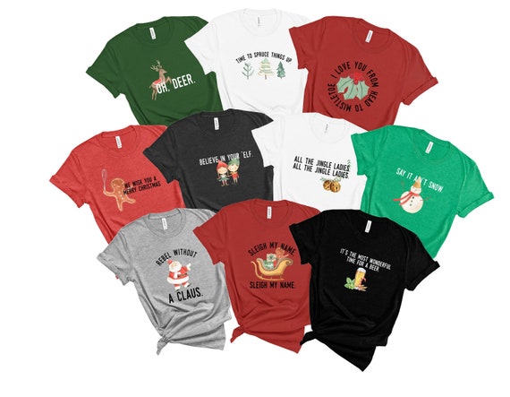 Group Christmas Pun Shirts Funny 