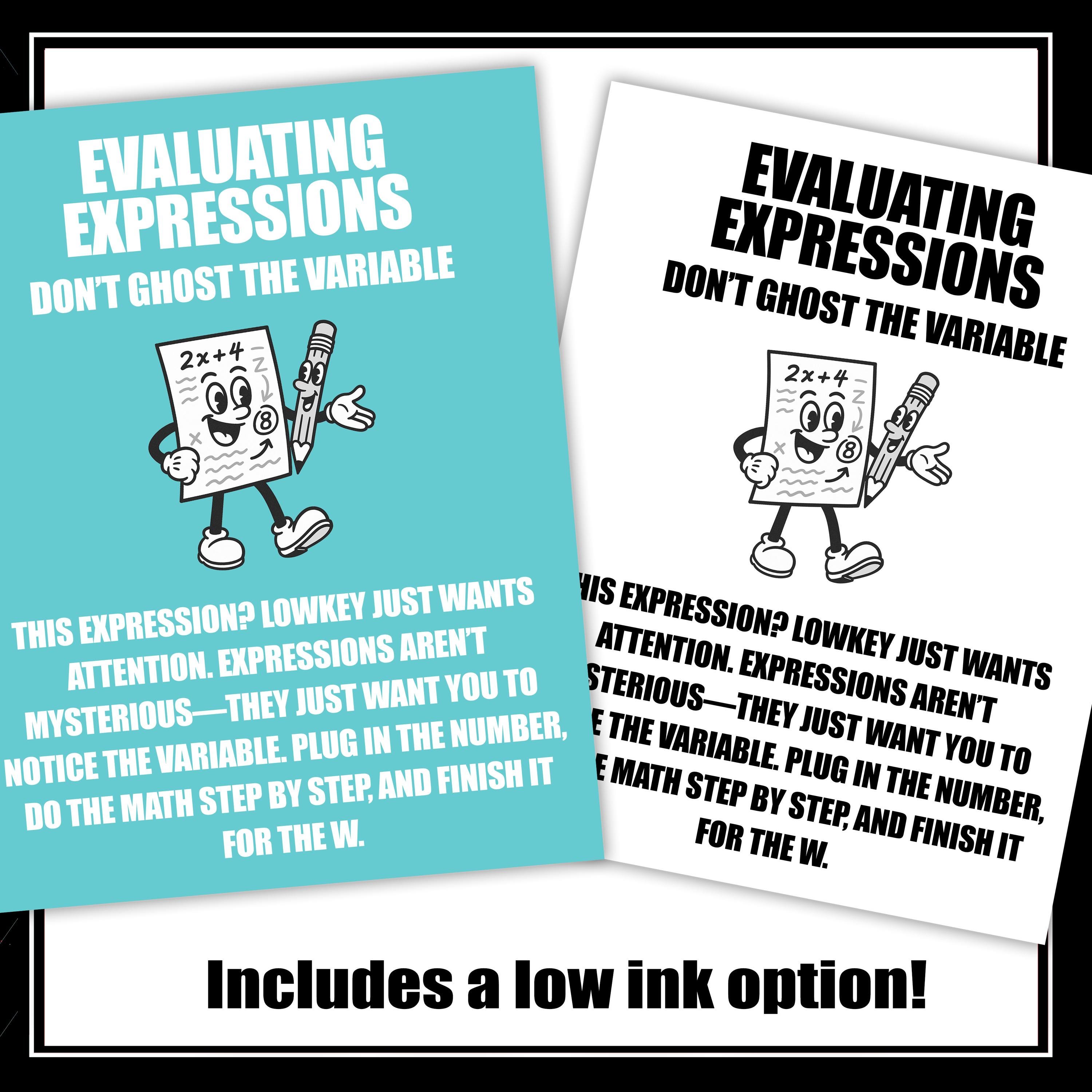 Gen Alpha Math Poster Set | Slang Middle School Math Concepts Bulletin ...