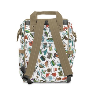 Bolso cambiador de parques nacionales / Bolso multifuncional vintage de parques nacionales / Mochila cambiador para bebé / Amante de los parques / Bolsos para bebés para niñas y niños imagen 6