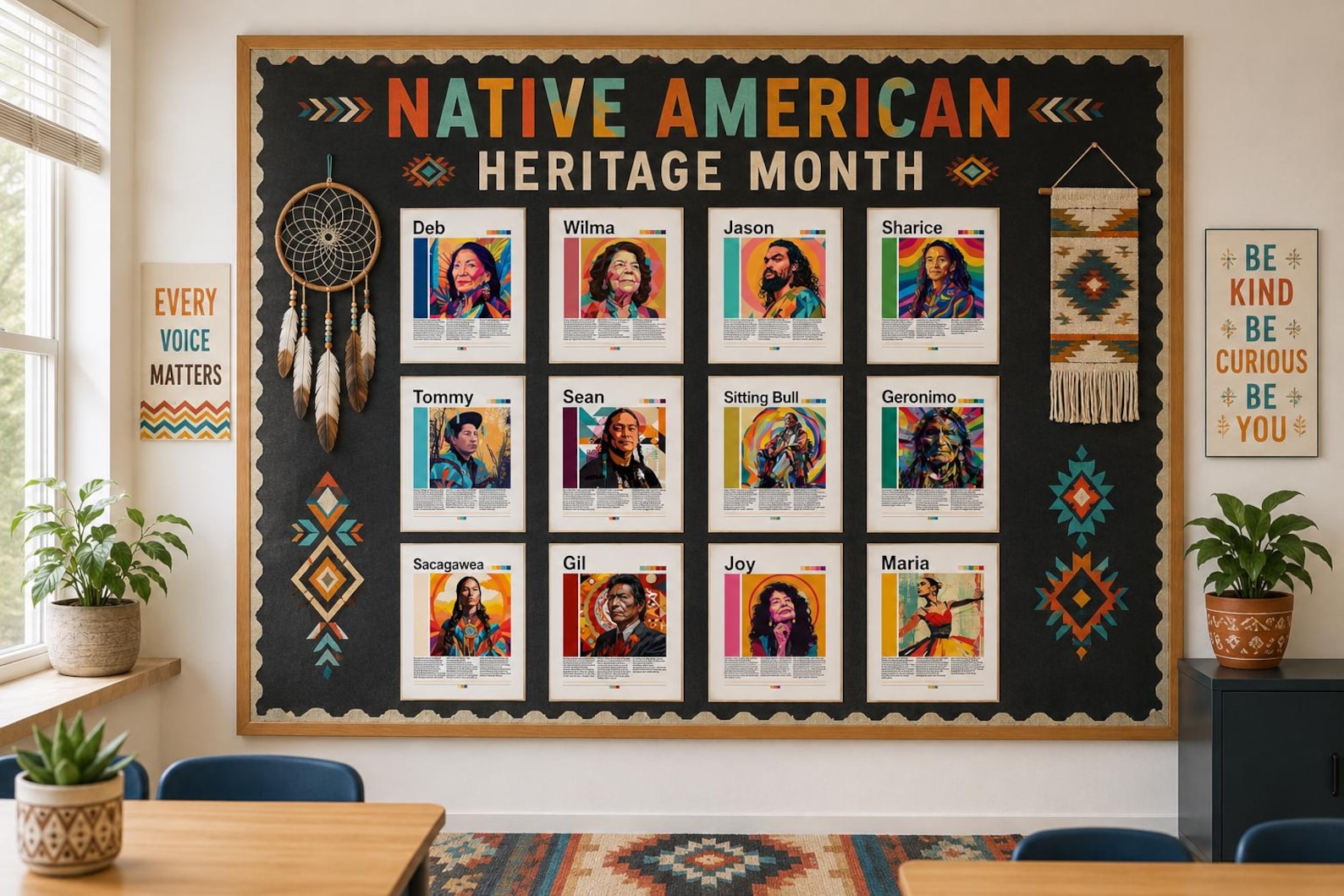 Native American Heritage Month Retro Posters | Indigenous People ...