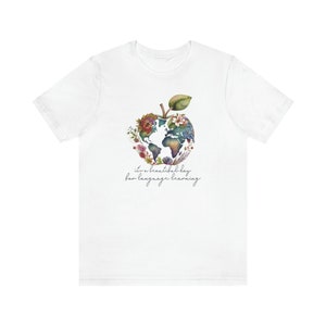 ESL Teacher Shirt | English as a Second Language Teach Tshirt | Beautiful Day Learning Enl | Multilingual Learners Linguist Team Tee White