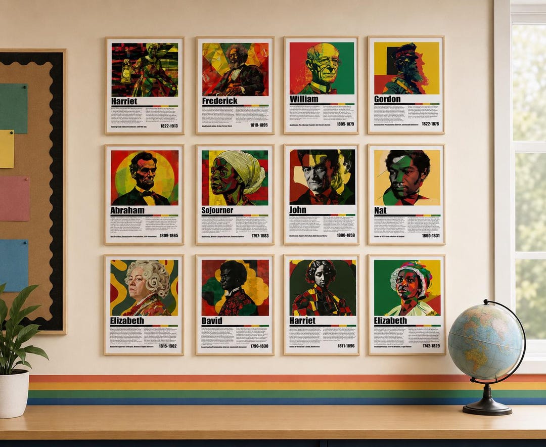 Civil Rights Activists Bulletin Board Set | Black History Month Posters ...