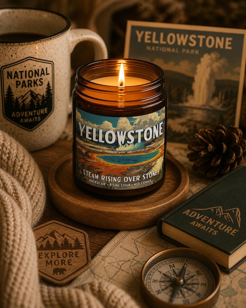 MapleAndHen Yellowstone National Park Candle - Thumbnail 3