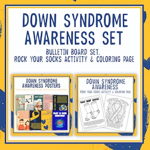 Down Syndrome Awareness Month Posters and Activity | Down Syndrome World Day Inclusive Bulletin Board | October and March 21st Poster Set