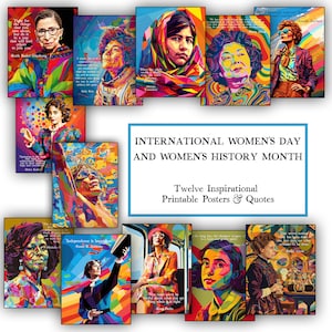 Frauen Geschichtsmonat Poster | Geschichtsmonat der Frauen Bulletin Board | Internationaler Frauentag | Lehrerin Poster für die März-Frauenbewegung