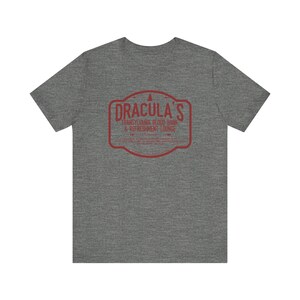 Dracula Shirt | Transylvania Blood Bank Tee | Classic Horror Literary TShirt | Vampire Humor Gift, Gothic Book Lover Dark Academia Aesthetic Deep Heather