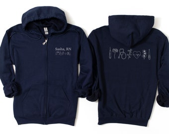Rn zip sales up hoodie