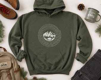 63 National Parks Hoodie | Buffalo Mountain National Park Sweatshirt | Hiking Camping Road Trip Gift | Nature Lover Adventure Awaits Gifts