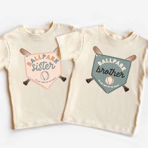 Baseball Sister Shirt | Baseball Brother Shirt | Little Sister Fan TShirt | Little Brother | Baseball Season I&#39;m Just Here for the Snacks