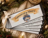 Printable Advent Calendar with Bible Verses for Kids | Christian Family Christmas Story Cards | Homeschool Printable, Sunday School | Jesus