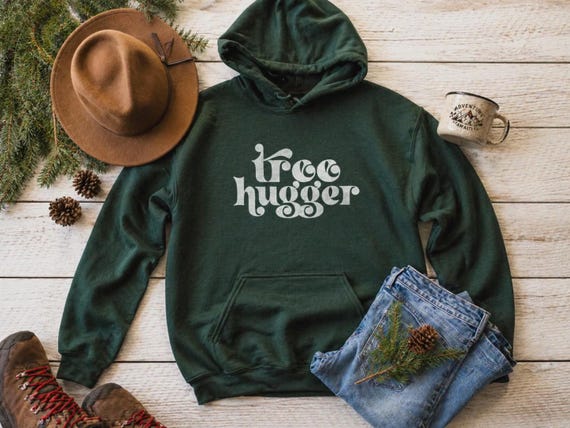 Tree Hugger Sweatshirt | Earth Day Shirt | Love the Earth Green Nature Lover Tee | Mother Earth Boho Womens Mens Unisex Hippie | Trees Plant