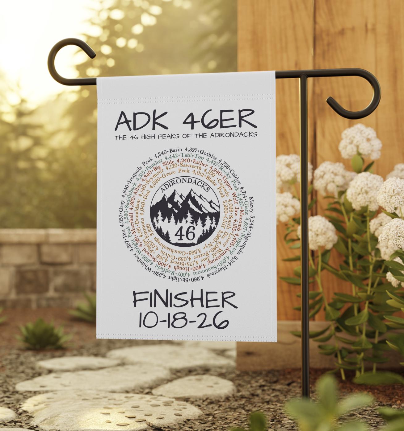 Custom ADK 46ers Finisher Flag | Personalized Adirondack 46 Hiking Gift ...