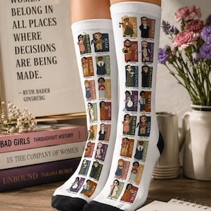 Inspirational Women Socks | Strong Woman Empowered Feminist Gift | Feminism Girls Gift Women's Month Gifts  | US History Gifts for Her