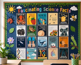 Poster divertenti per le lezioni di scienze / Fatti esilaranti per la bacheca dell'insegnante di scienze / Poster stampabili per la scuola media e superiore