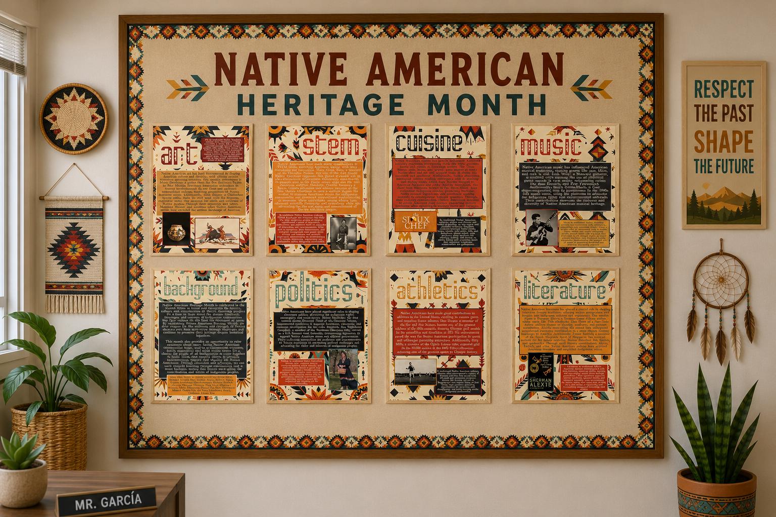 Native American Heritage Month Bulletin Board Set | American Indian ...