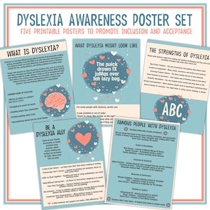 Dyslexia Awareness Month Bulletin Board Posters for Classroom | Facts about Dyslexia | Neurodiversity October, Dyslexic Strengths Printables