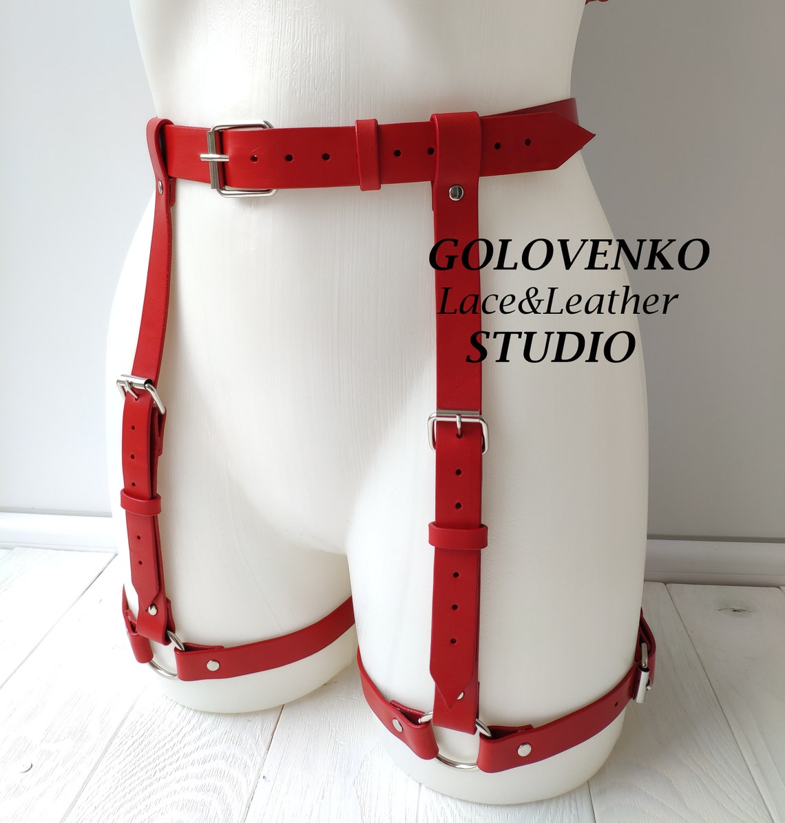 Harnais De Cuisse En Cuir Punk Pour Femme – Ajustable, Pour Soirées, Halloween, Boîte De Nuit