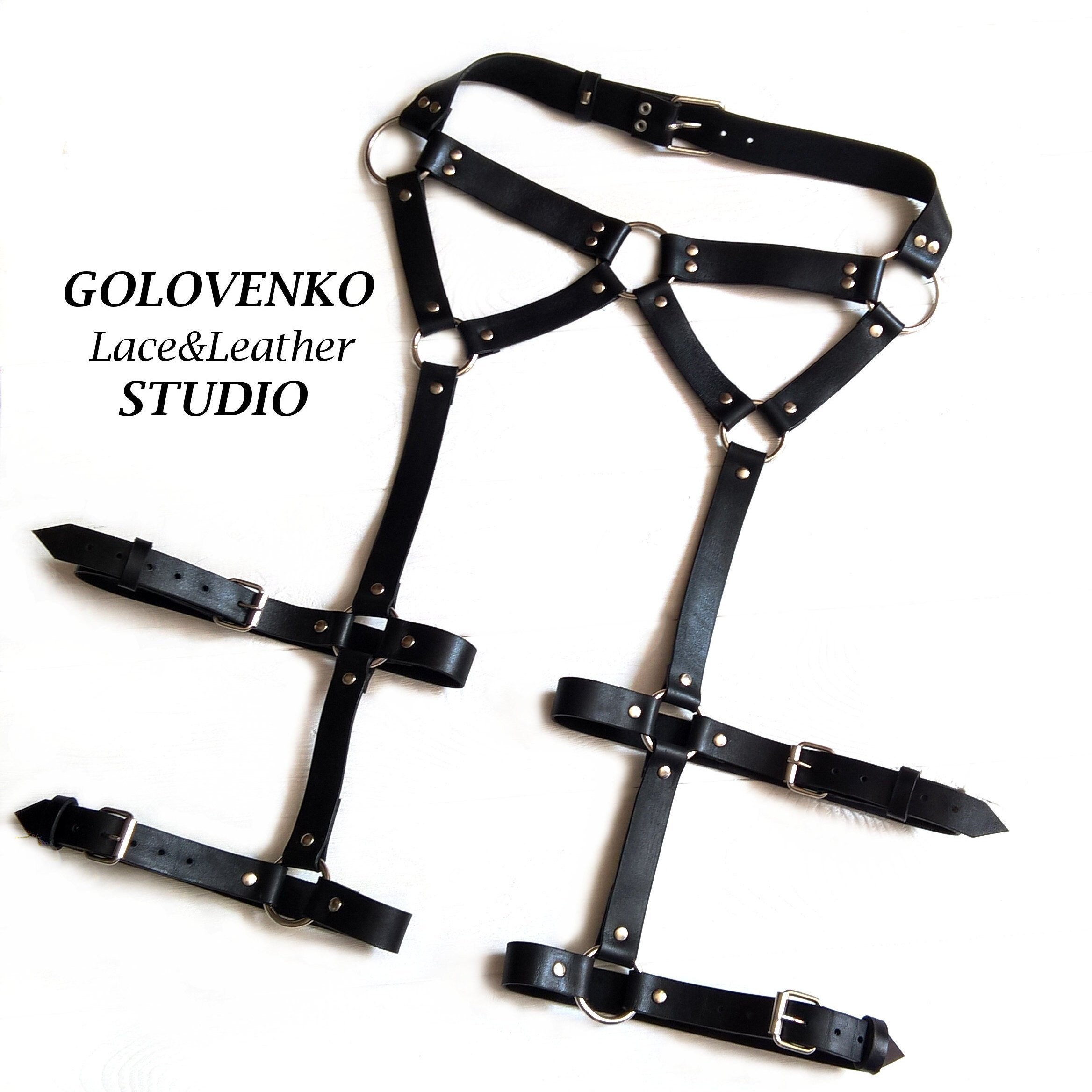 leather thigh harness