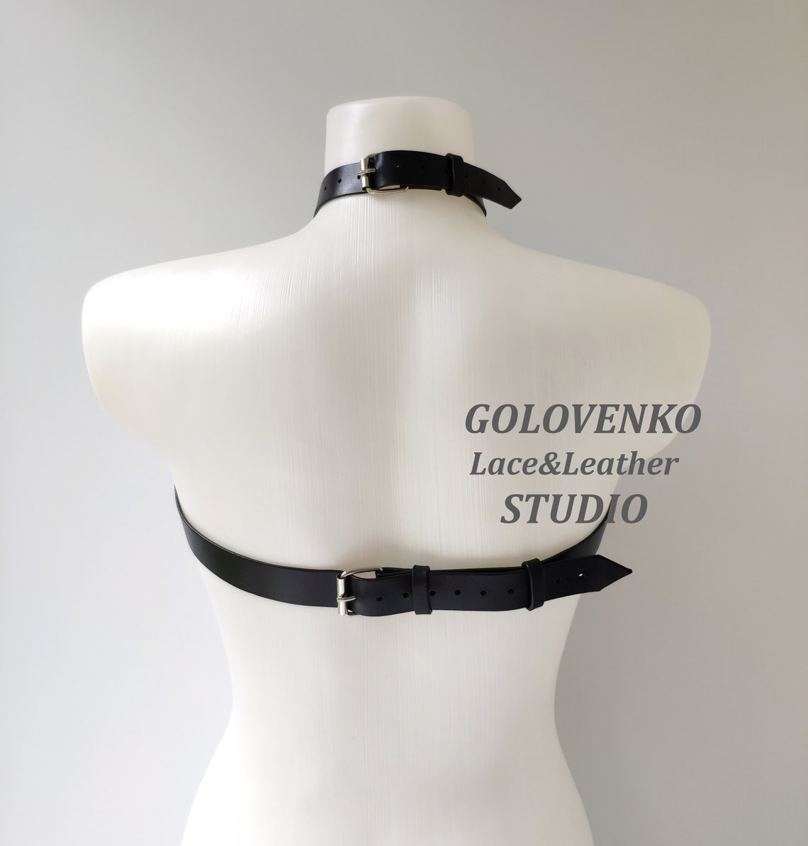 Leather Neck Harness Above Bust Harness Belt Unisex Genuine Etsy