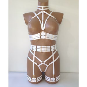 Open Cup Bra and Garter Belt - Etsy