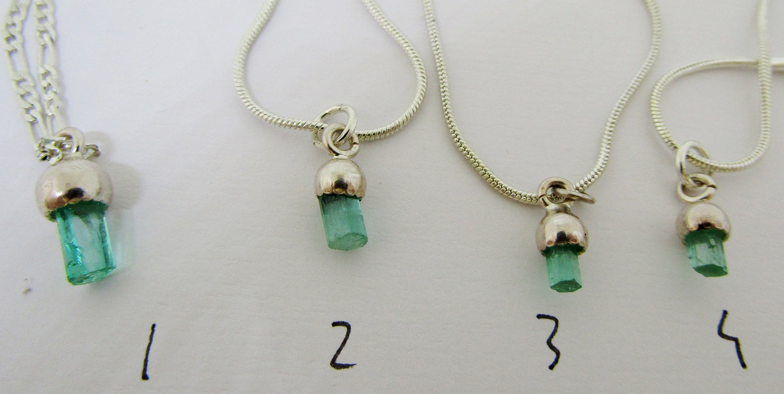 Raw Emerald Pendant hexagonal Crystal in Sterling Silver Etsy