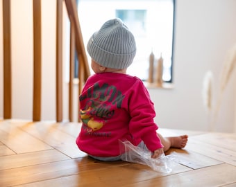 Jersey/sudadera extragrande "Limon Cello por favore" | Tallas 62/68 - 122/128 | Jersey | en rosa | Estampado en la espalda | Jersey infantil