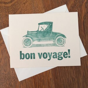 Carte De Voyage Letterpress - carte de bienvenue vintage Type Ornament Car Greeting Card