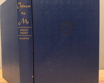 China To Me (1944): diario vintage, cuaderno reciclado con páginas reutilizadas, regalo de viaje cosido a mano